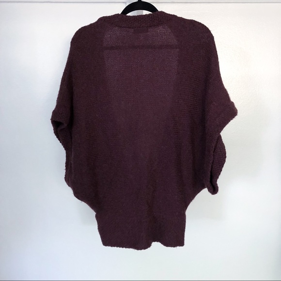 Tocca plum dolman sleeve cardigan sweater - Picture 3 of 8